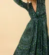 Hale Bob Maxi Dress In Blue/green In Multi