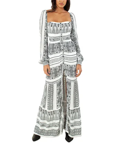 Hale Bob Maxi Dress In White