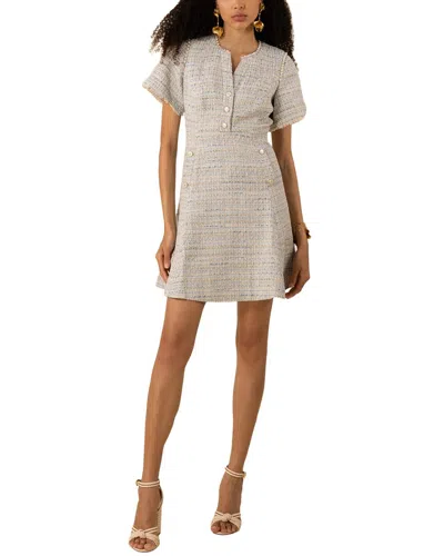 Hale Bob Maxine Mini Dress In Neutral