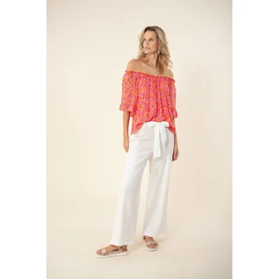 Hale Bob Melody Georgette Top In Pink