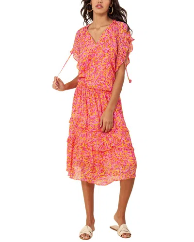 Hale Bob Midi Dress In Pink