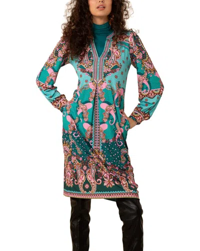 Hale Bob Midi Dress In Blue