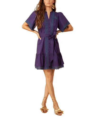 Hale Bob Mini Dress In Purple