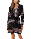 Hale Bob Emery Embroidered Dress In Black