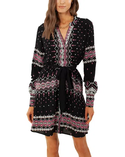 Hale Bob Rasida Embroidery Dress In Black