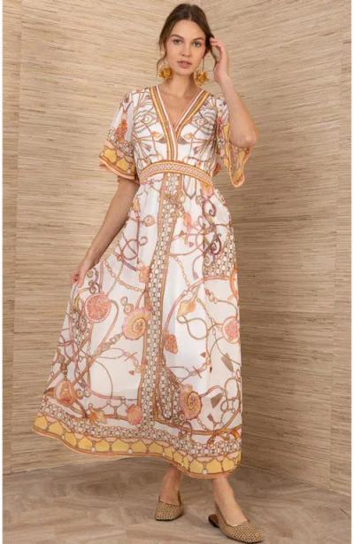 Hale Bob Neve Chiffon Dress In Multi