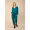 Hale Bob Nora Solid Pant In Green