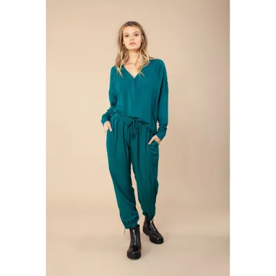 Hale Bob Nora Solid Pant In Green