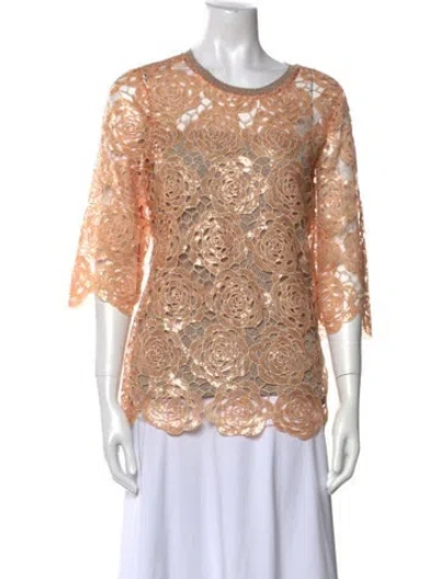 Pre-owned Hale Bob Paisley Print Mini Dress In Neutral