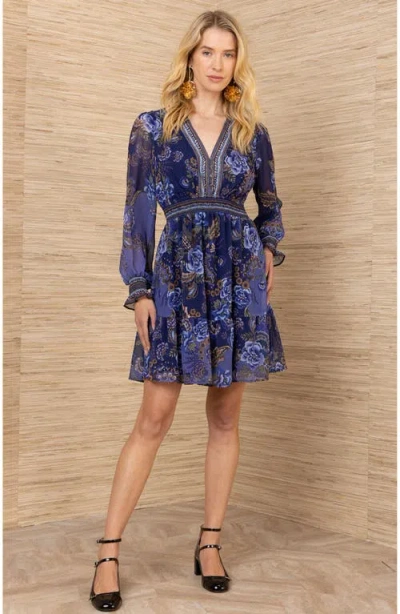 Hale Bob Paityn Chiffon Dress In Multi