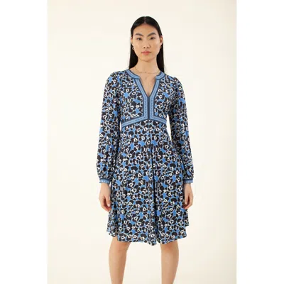 Hale Bob Palana Jersey Dress In Blue