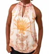 Hale Bob Palm Beach Halter Top In Orange