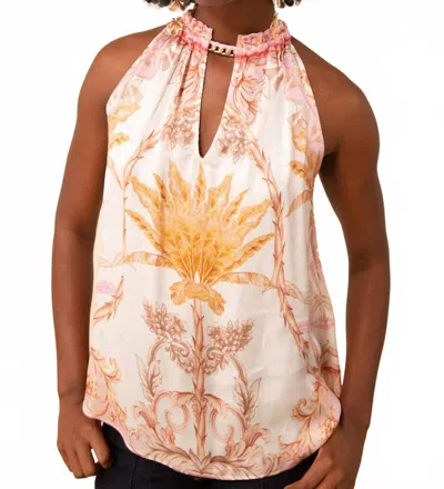 Hale Bob Palm Beach Halter Top In Orange