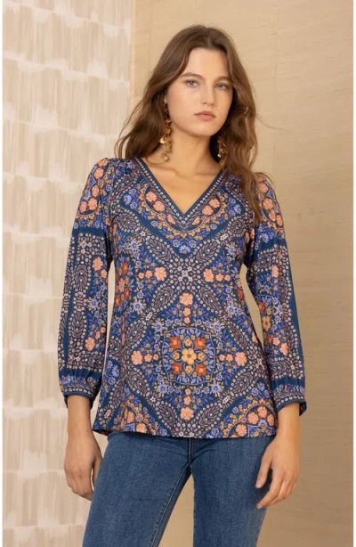 Hale Bob Paloma Jersey Top In Multi