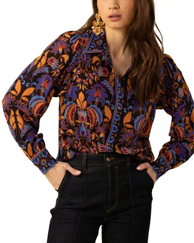 Hale Bob Paris Button Down Silk Shirt