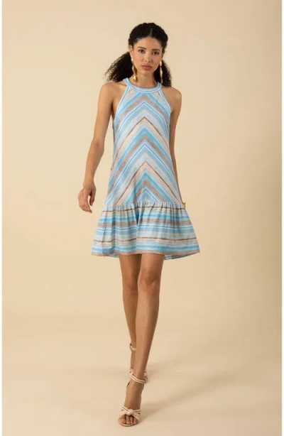 Hale Bob Penny Jersey Dress In Blue
