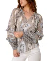 Hale Bob Phoenix Silk-blend Blouse