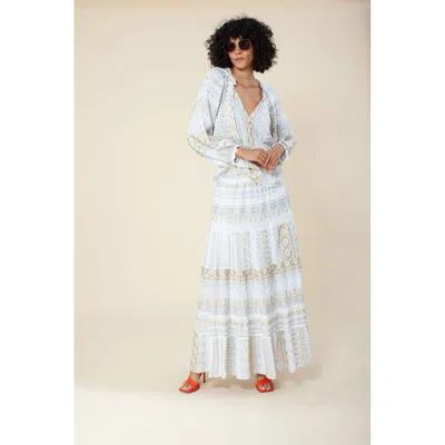 Hale Bob Piera Embroidered Top In White