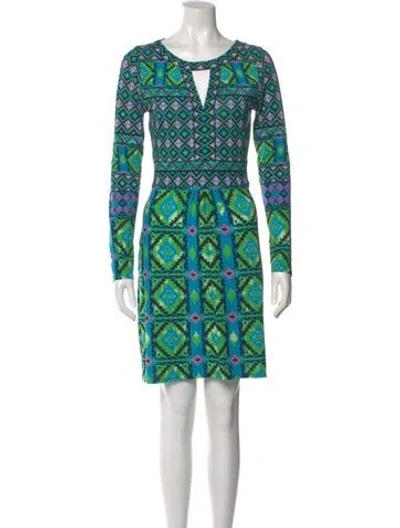 Pre-owned Hale Bob Printed Mini Dress In Multi