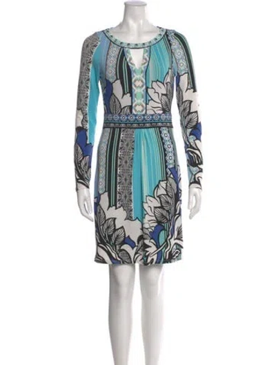 Pre-owned Hale Bob Printed Mini Dress In Multi