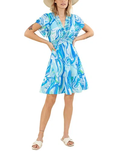 Hale Bob Printed Smocked Mini Dress