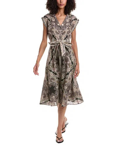 Hale Bob Priscilla Midi Dress In Multi