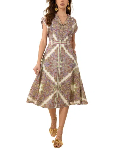 Hale Bob Priscilla Midi Dress In Pink