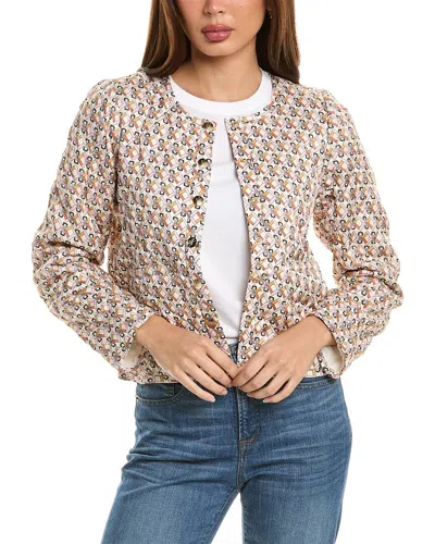 Hale Bob Quilted Twill Top In Brown