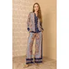 Hale Bob Ramona Silk Top In Multi
