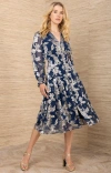 Hale Bob Raquel Silk Dress In Black