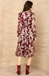 Hale Bob Raquel Silk Dress In Brown