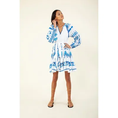Hale Bob Ravin Embroidered Dress In Blue