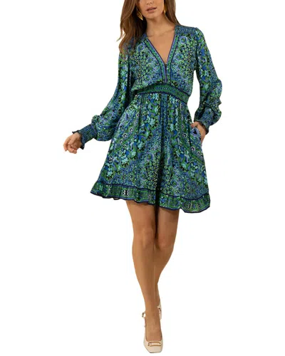 Hale Bob Raya Mini Dress In Green