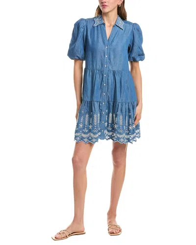 Hale Bob Rayna Dress In Blue