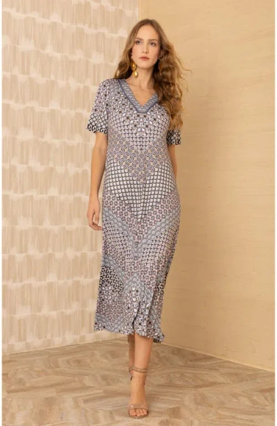 Hale Bob Rayne Jersey Maxi Dress In Multi