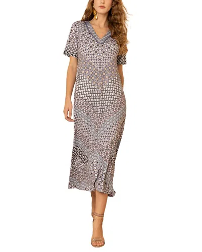 Hale Bob Rayne Midi Dress In Gray