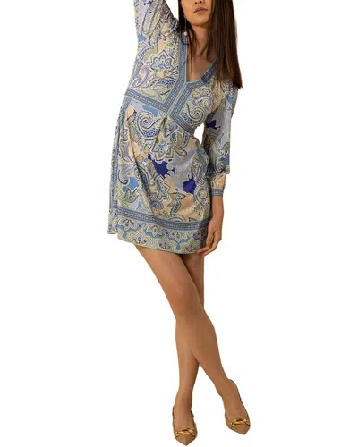 Hale Bob Remy Mini Dress In Blue