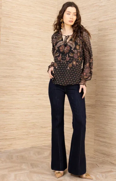 Hale Bob Robin Chiffon Top In Multi