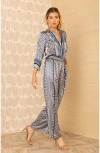 Hale Bob Rosalyn Charmeuse Pant In Gray