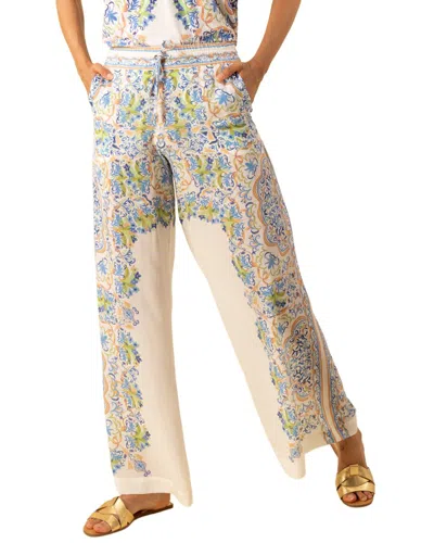 Hale Bob Roselyn Silk Pant In Neutral