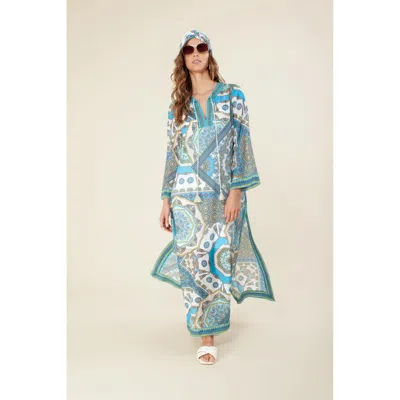 Hale Bob Roxana Caftan *beaded* In Blue
