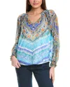 Hale Bob Sadie Silk-blend Top In Multi