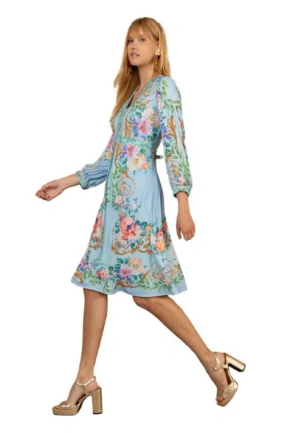 Hale Bob Sariah Jersey Midi Dress In Blue