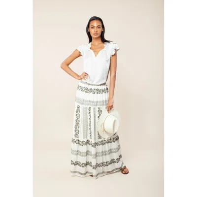 Hale Bob Sasha Maxi Skirt In White
