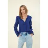 Hale Bob Savanna Solid Top *beaded* In Blue