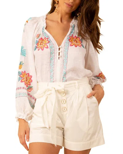 Hale Bob Saylor Linen Blouse