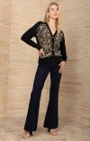 Hale Bob Scarlette Silk Cardigan In Black