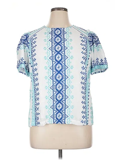 Hale Bob Short Sleeve Blouse In Multi