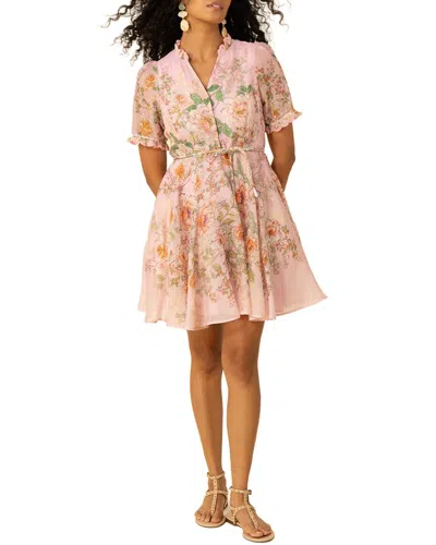 Hale Bob Silk & Linen-blend Haley Mini Dress In Multi