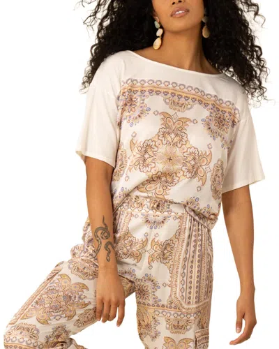 Hale Bob Silk-blend Analia Knit In Neutral